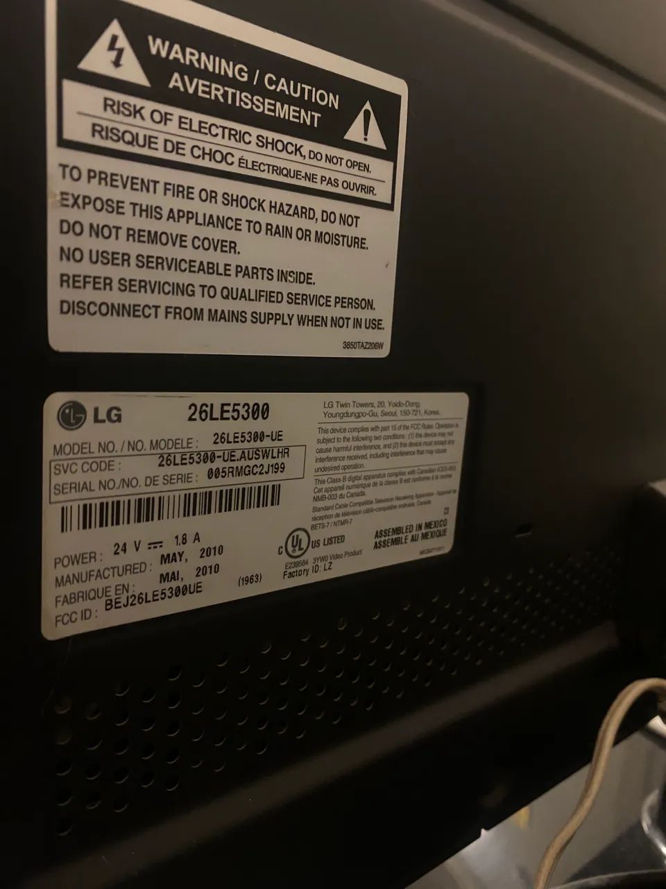 Tv LG 26 polegadas semi nova em ótimo estado (não é smart) - Foto 2