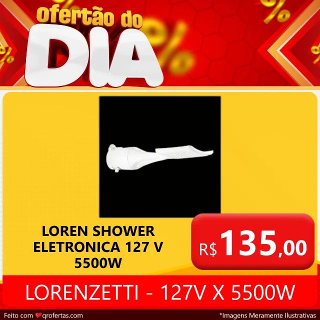 CHUVEIRO ELETRICO LOREN SHOWER MULTITEMPERATURAS - LORENZETTI 127V - Foto 4