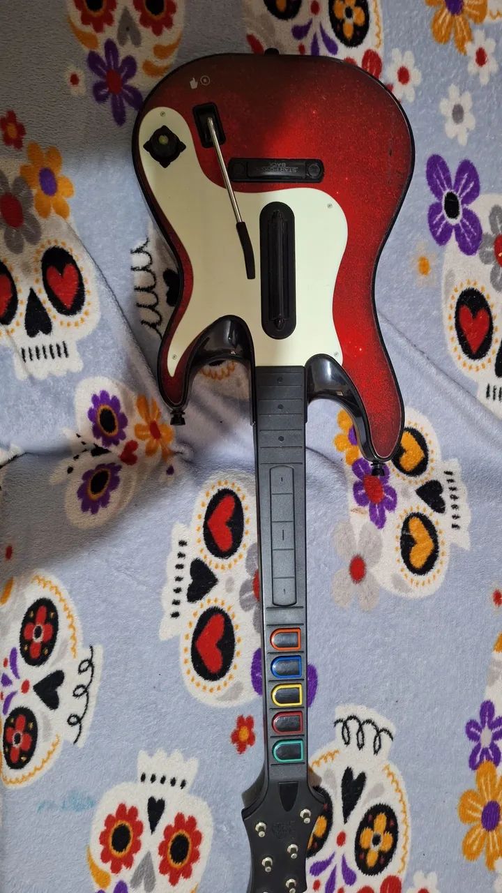 Xbox 360 Kinect + Kit Guitar hero com bateria e guitarra - Foto 2