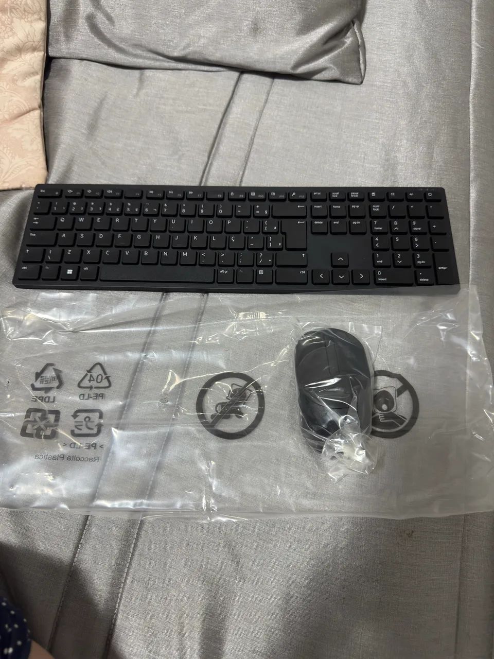 Mouse e teclado Dell novos