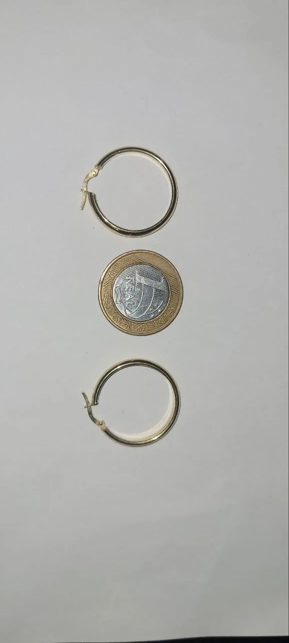 Brinco de Argola em ouro 18k 4g (Jóia) - Foto 4