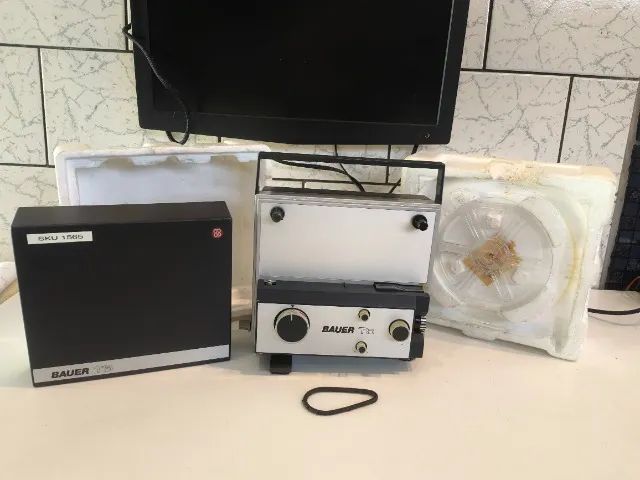 PROJETOR BAUER T5 SUPER 8 - PRECISA DA TROCA DA CORREIA 