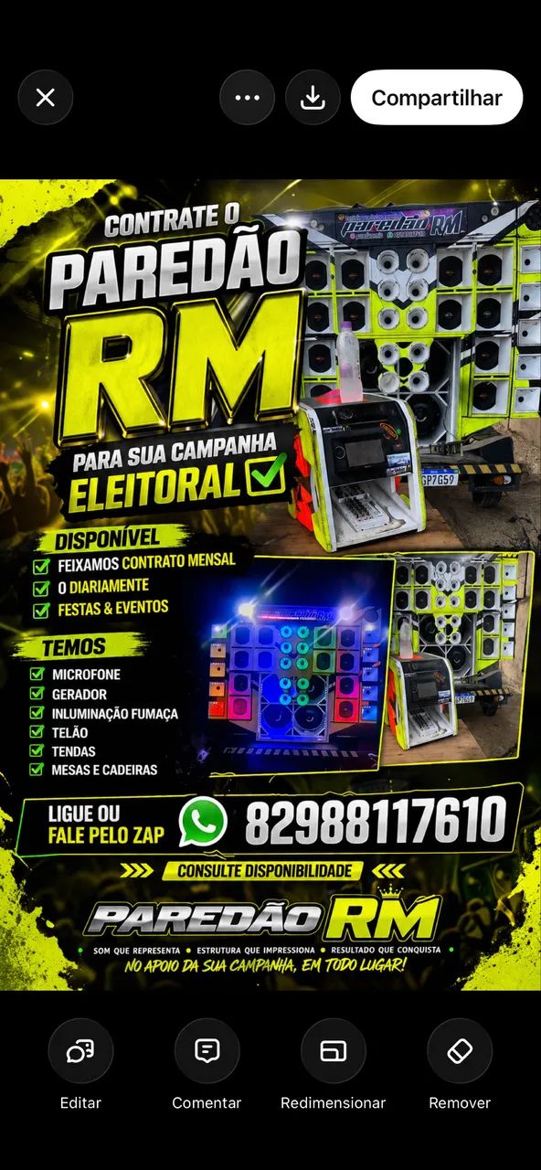 Alugo Lindo paredão para Festas & eventos 
