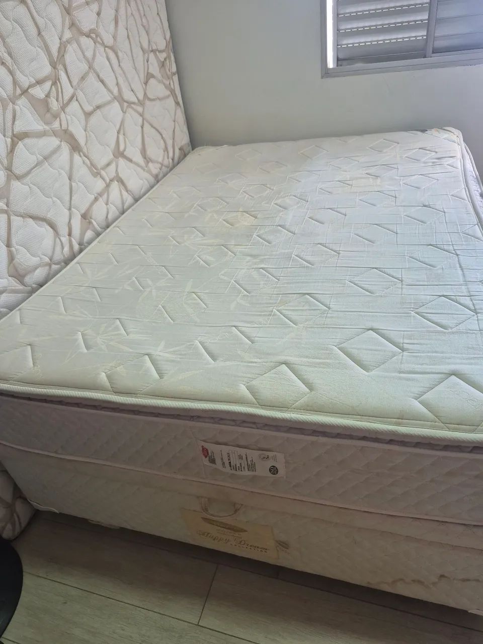 Cama box casal com baú usada - Foto 3