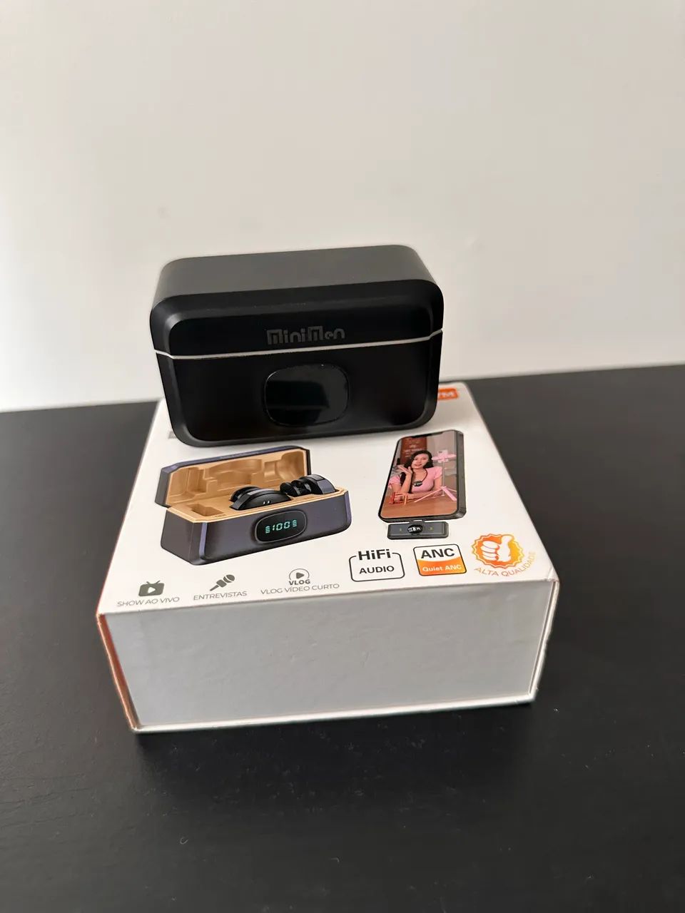 Kit 2 microfones profissionais para Android e Iphone - Foto 4