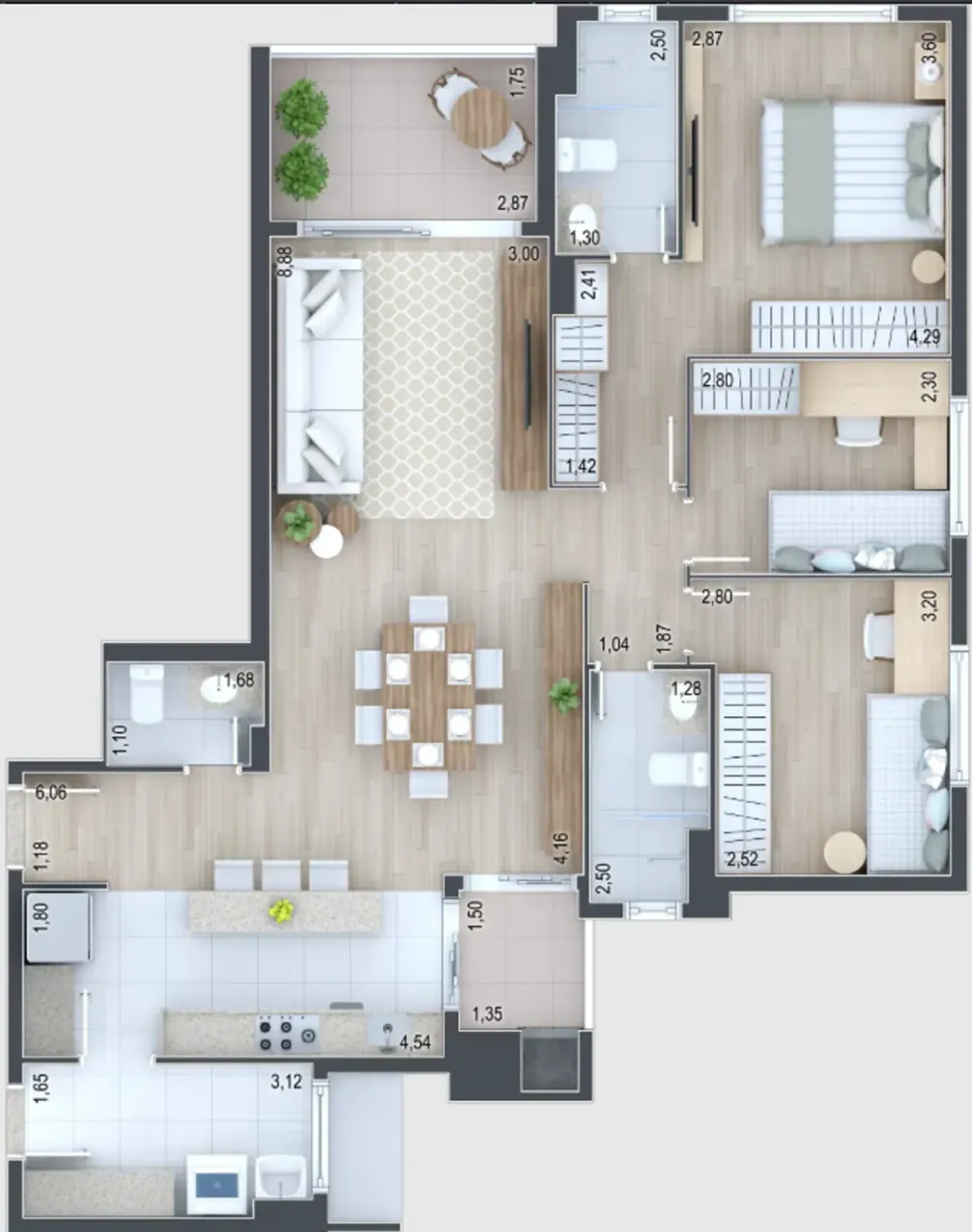 PLANTA 98m²