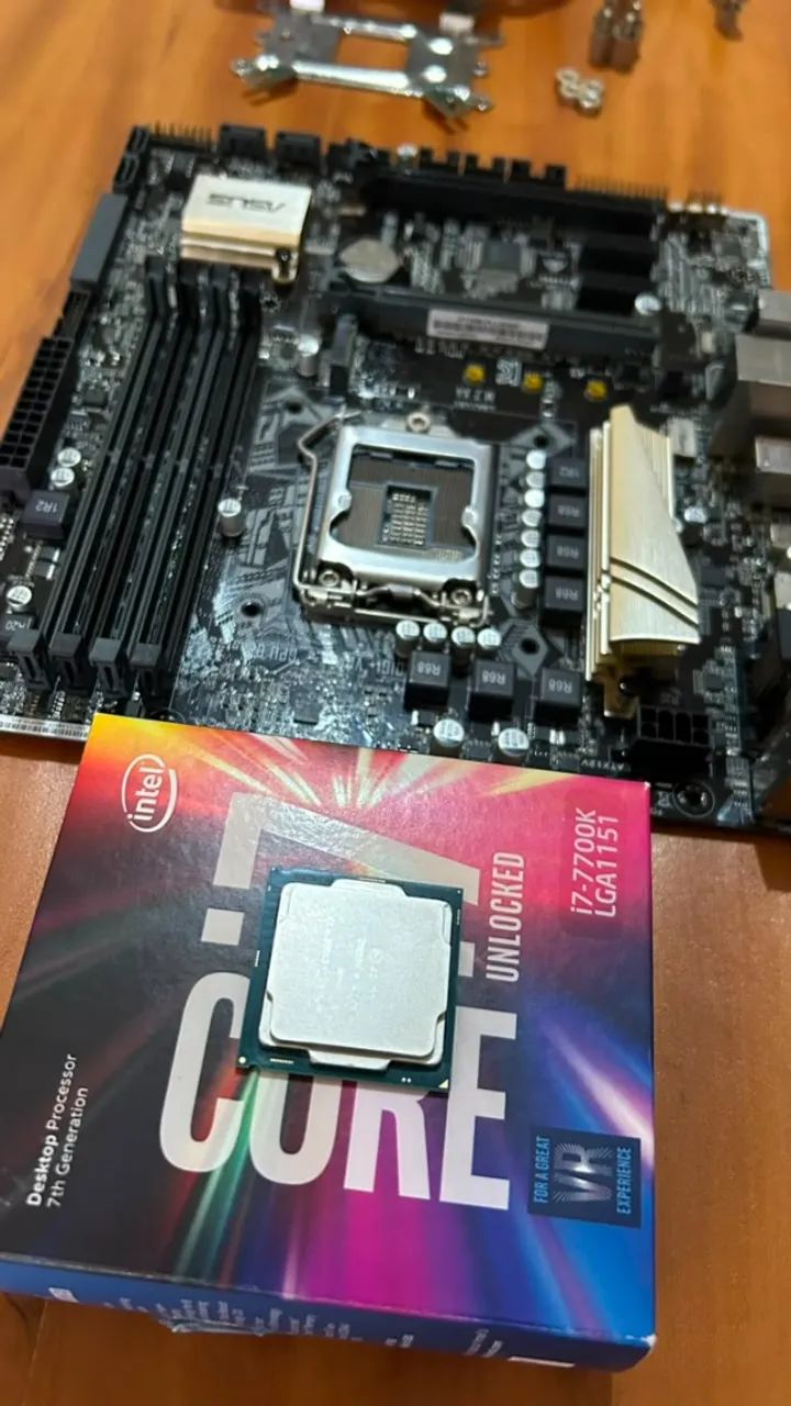 Kit Intel i7-7700K + ASUS Z170M-PLUS/BR + Cooler Hyper 212X