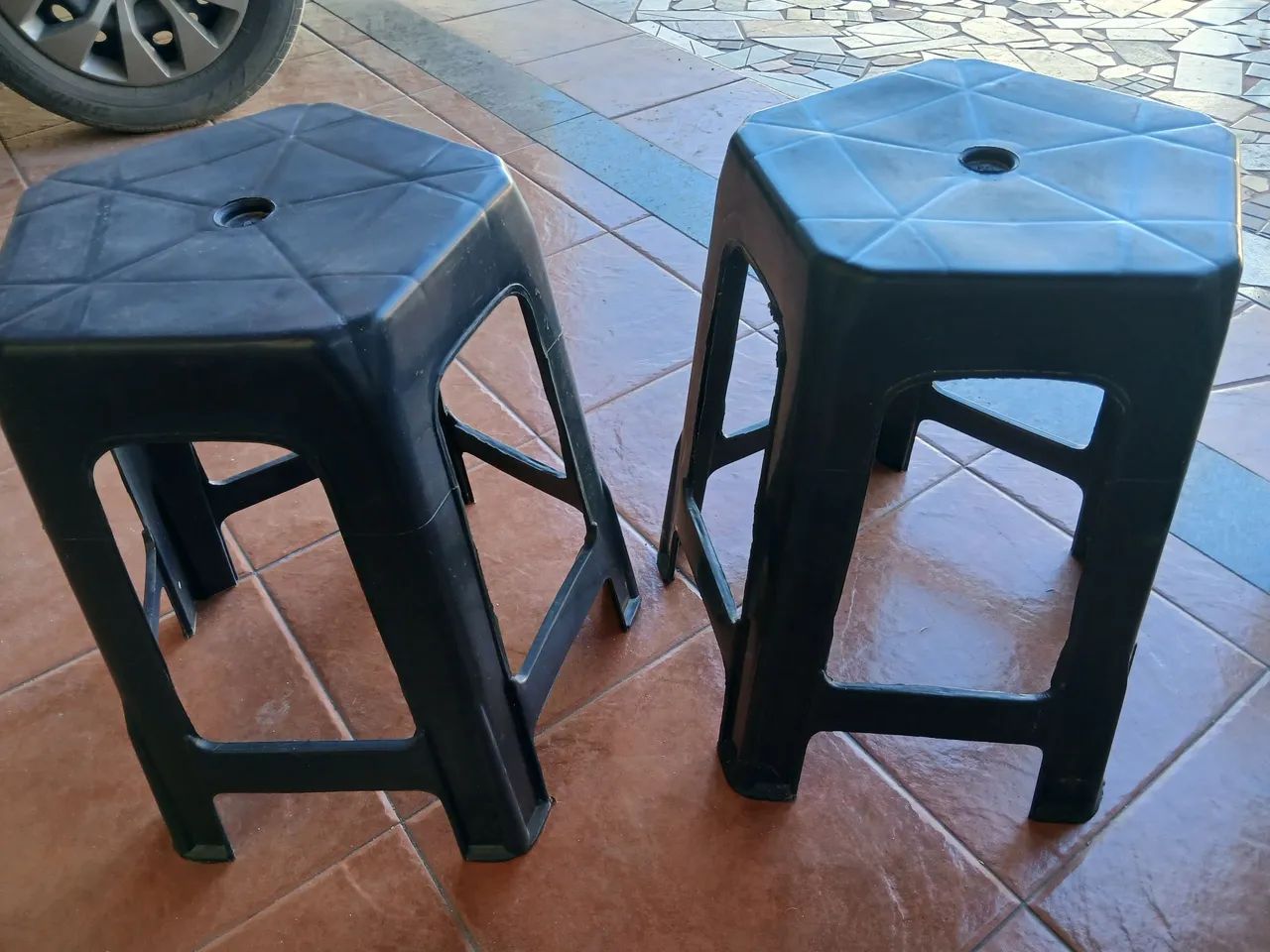 Banco de plástico