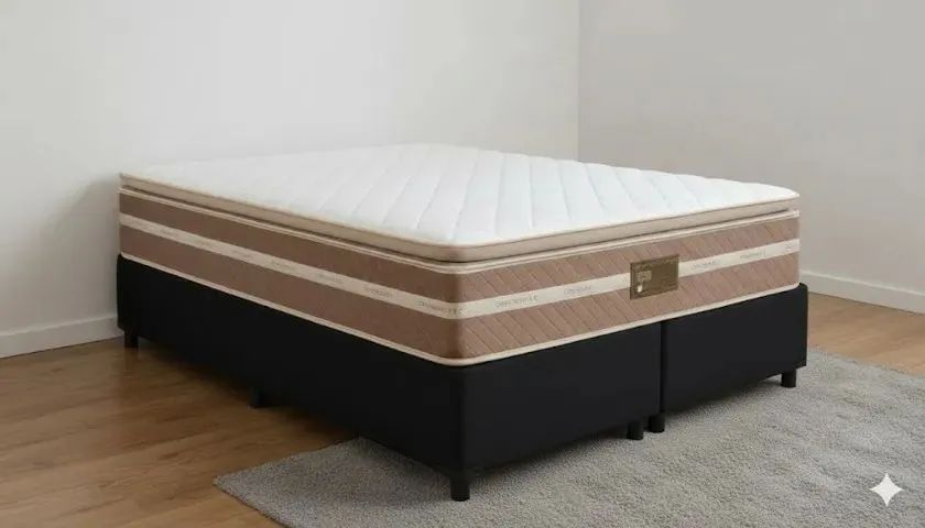 Conjunto Box Queen Prime Plus - Molas Ensacadas, Pillow e Espuma D33