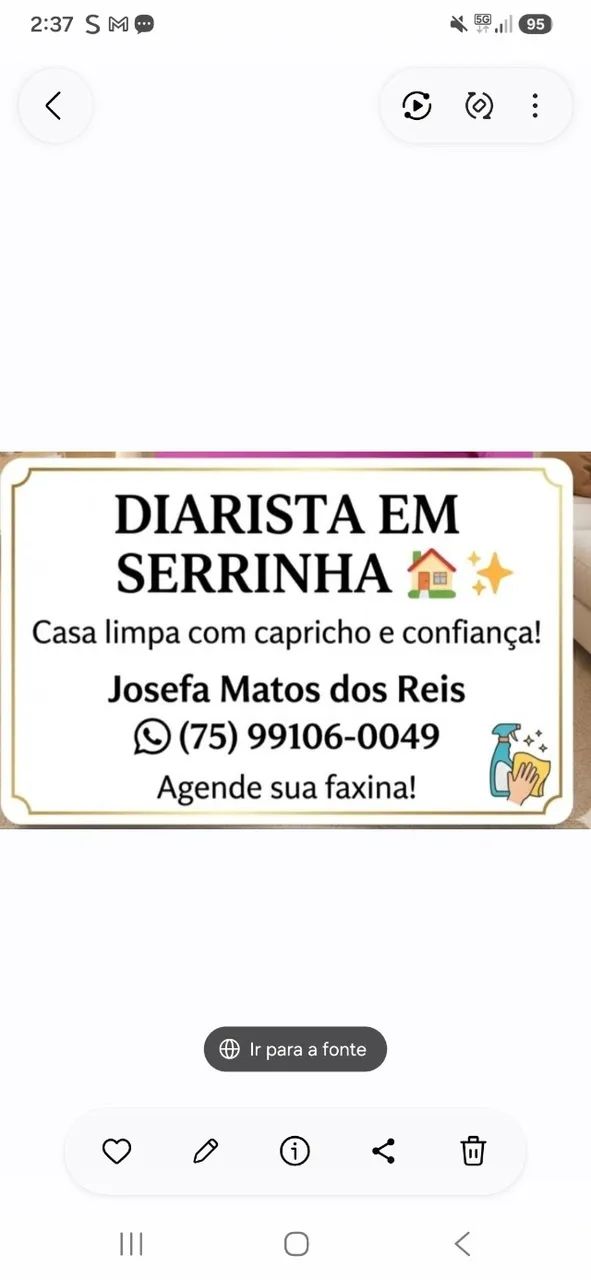 Faço faxina  