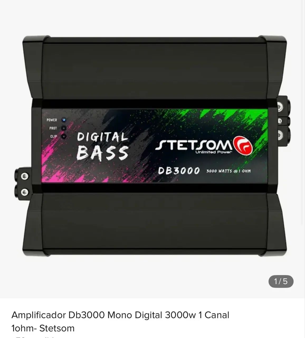 Vendo 1 amplificador Stetsom DB3000x1