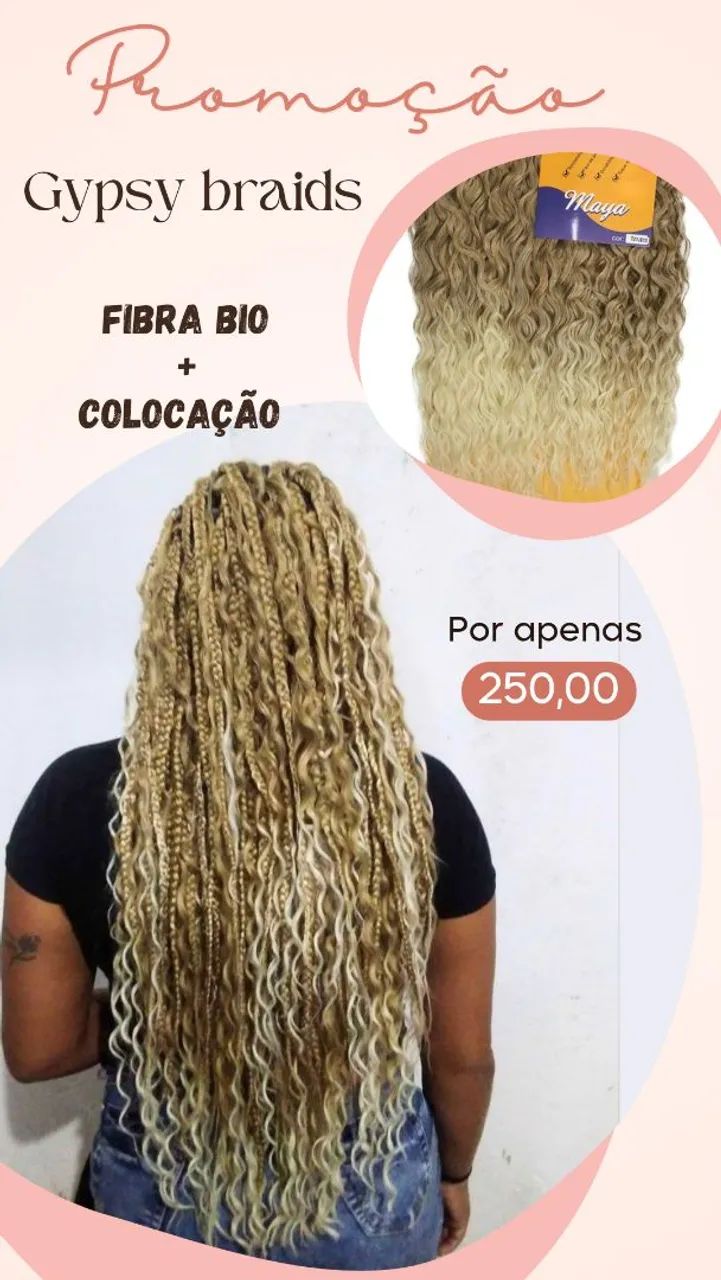 Gypsy braids box braids boho braids cabelo orgânico 