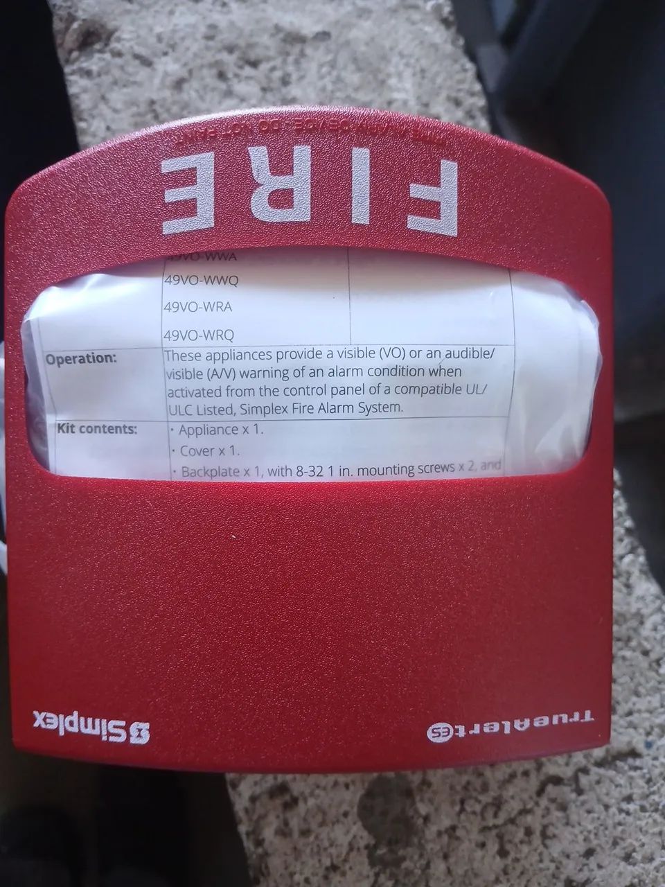 Simplex TrueAlert ES 49VO-WRF - Foto 2
