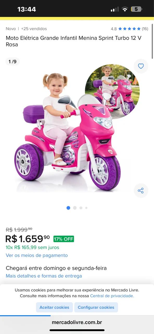 Motinha infantil elétrica - Foto 2