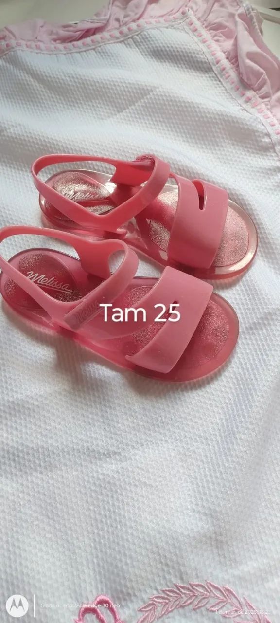 Lote  com sandálias e sapatos infantis menina  - Foto 2