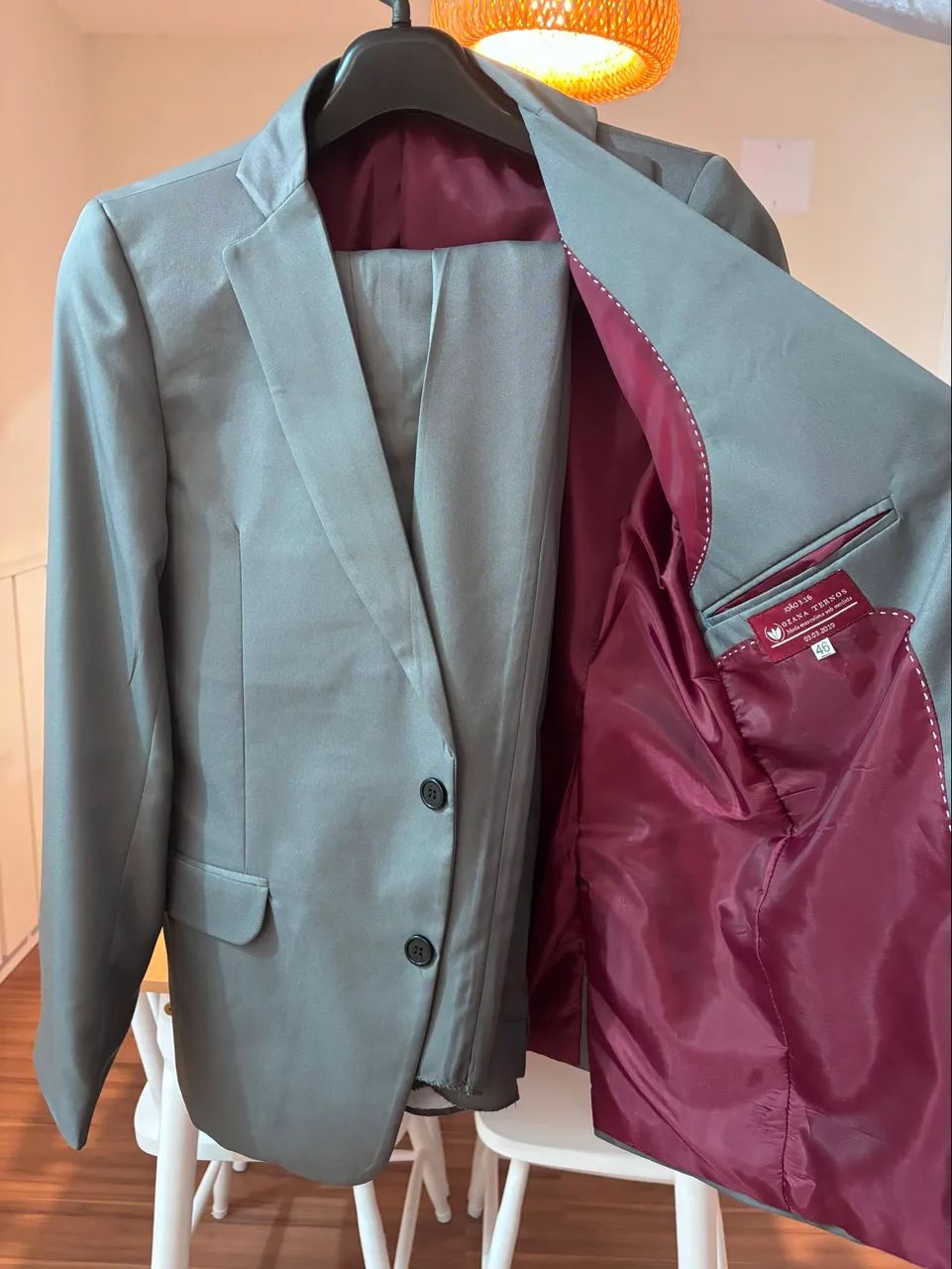 TERNO CINZA SLIM