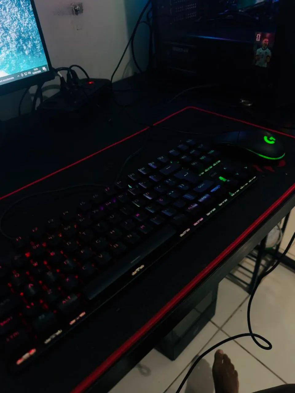 Teclado Dazz Eclipse RGB e Mouse G203 Logitech - Foto 2