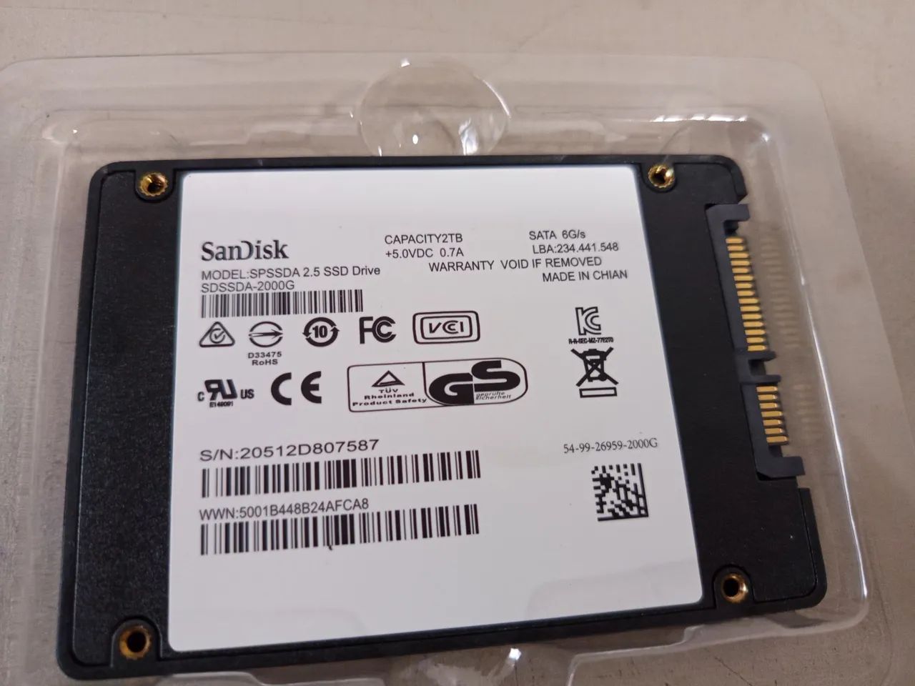 SSD 2 terá SanDisk original perfeito 100%  - Foto 2
