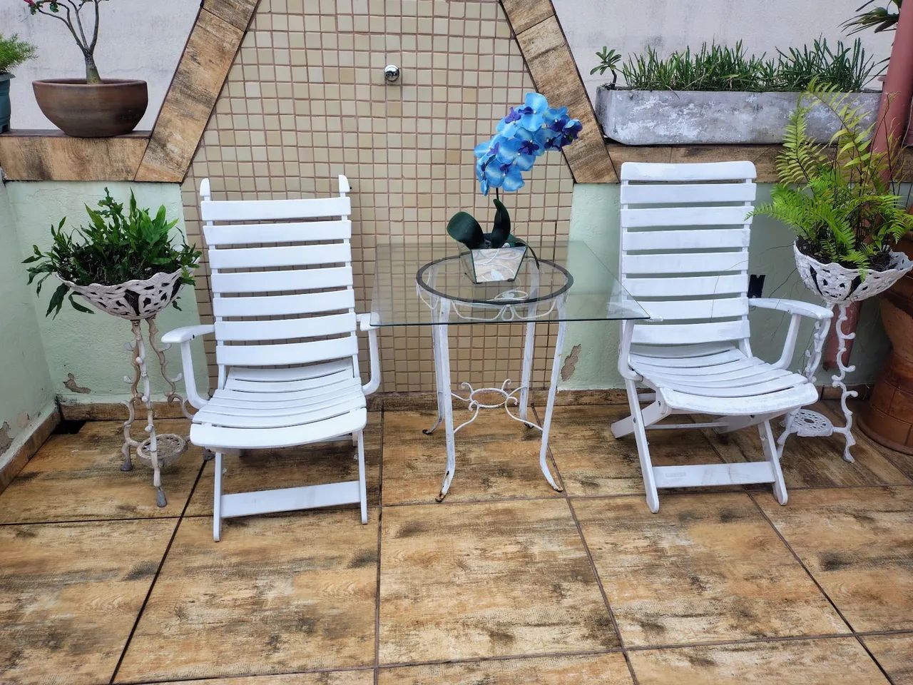 Conjunto cinco peças jardim ou varanda - Foto 3