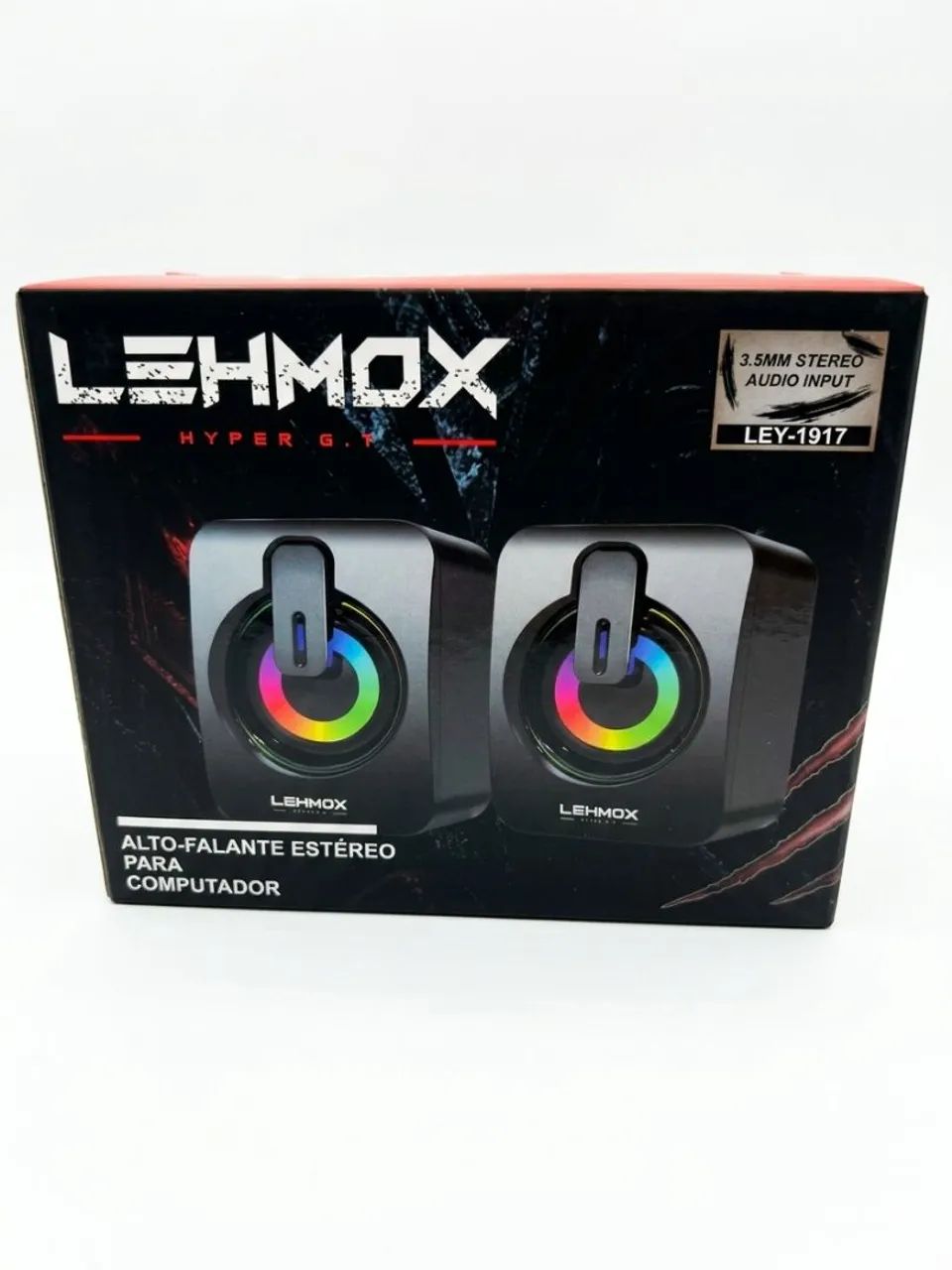 Caixa de Som para Computador LEHMOX Hyper G.T - Som e Estilo para seu Setup