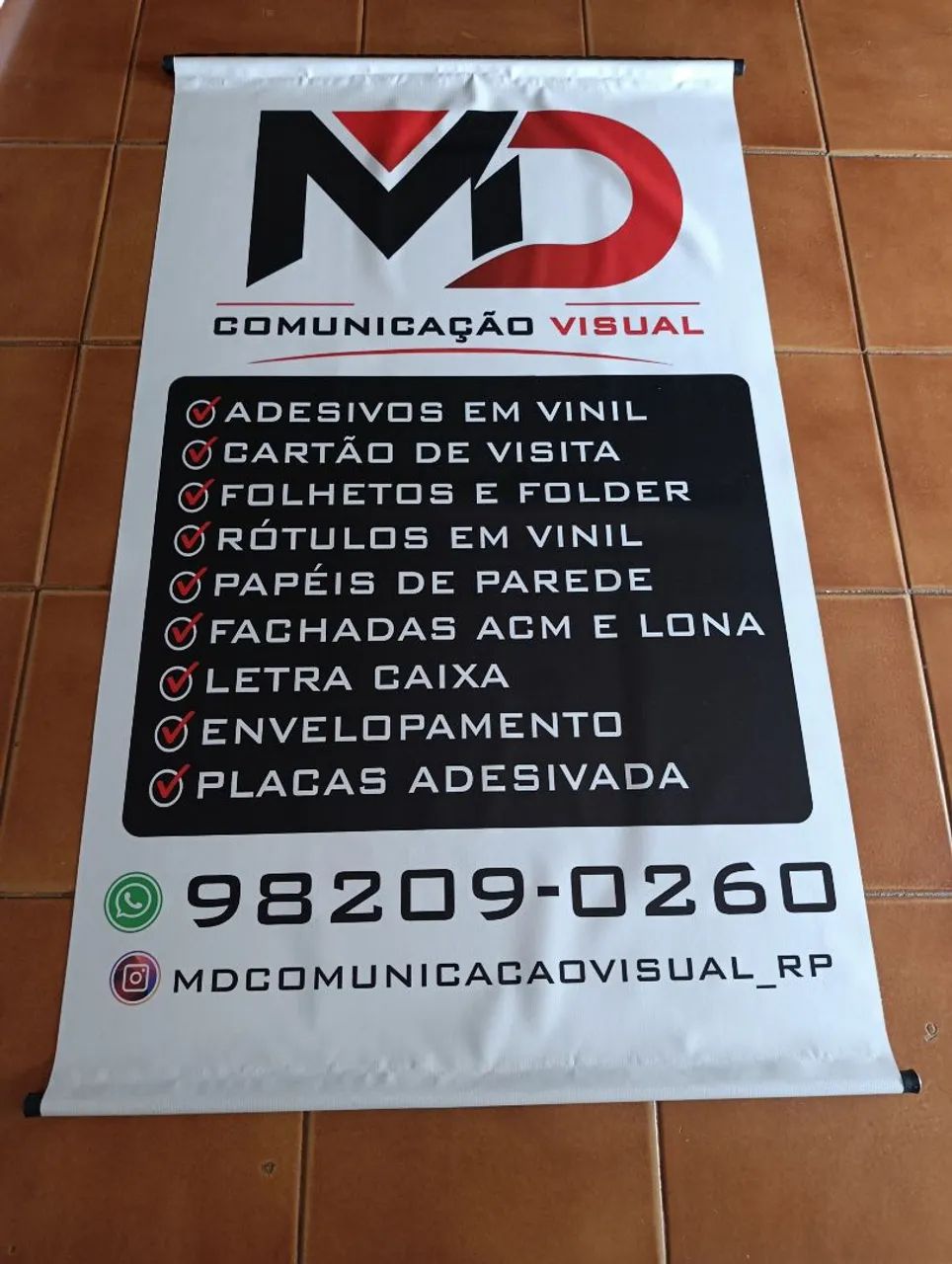Banner madeira e cordinha  - Foto 2