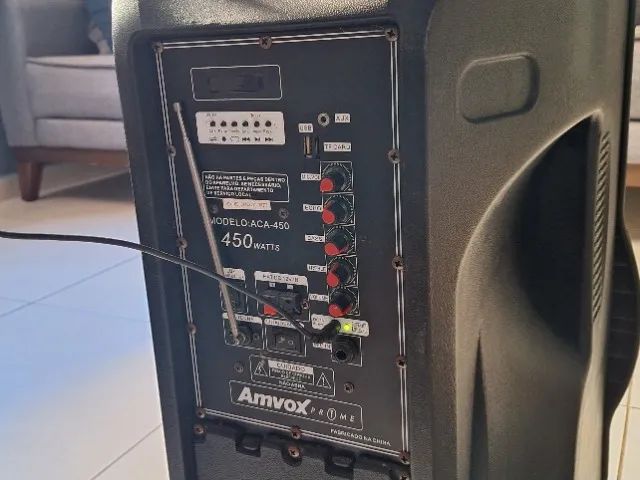 Caixa de Som Amplificada Amvox ACA 450W RMS - Foto 5