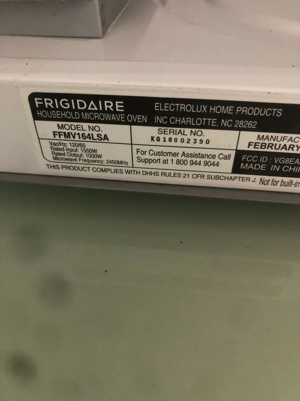 MICROONDAS Modelo FFMV164LSA - Foto 4