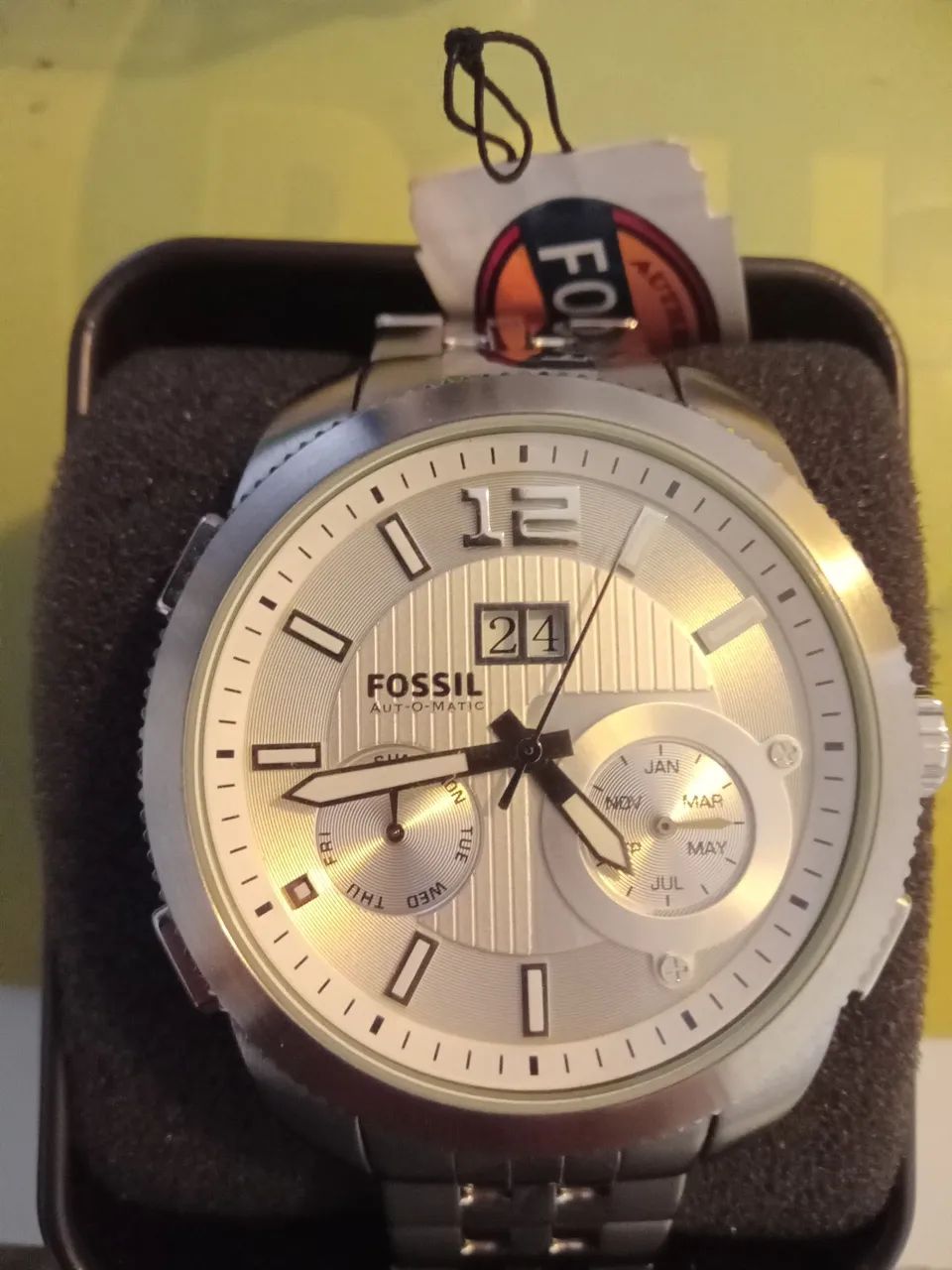 Relógio pulso masculino Fossil automático  - Foto 3