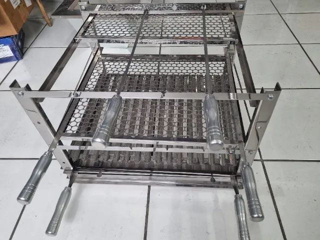 kit Braseiro refratário com Grill inox completo - Foto 4