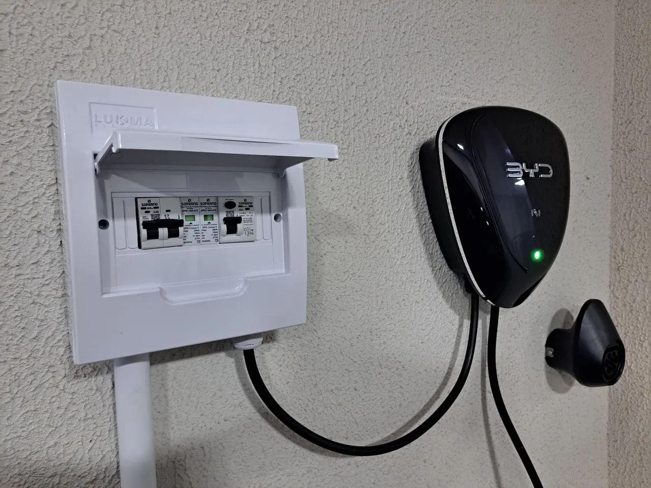 Instalação de wallbox. (carregador para carros elétricos)