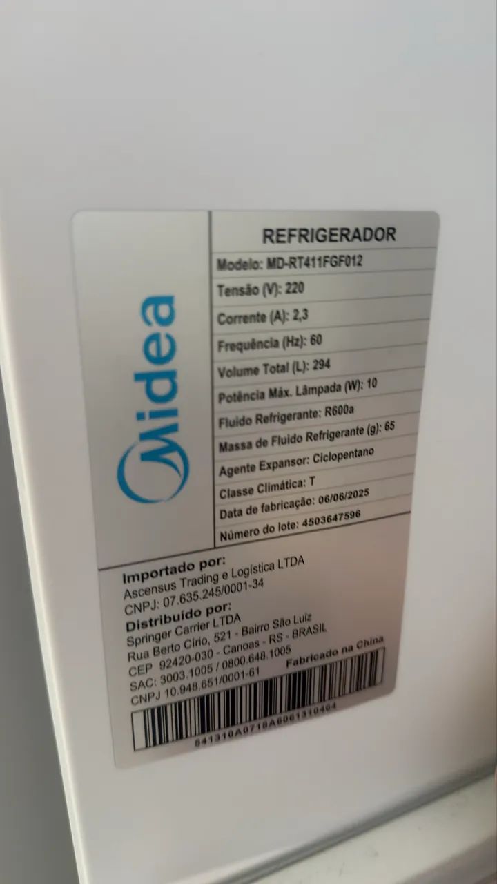 Geladeira Duplex 294l Cycle Defrost Branca Midea - Foto 3