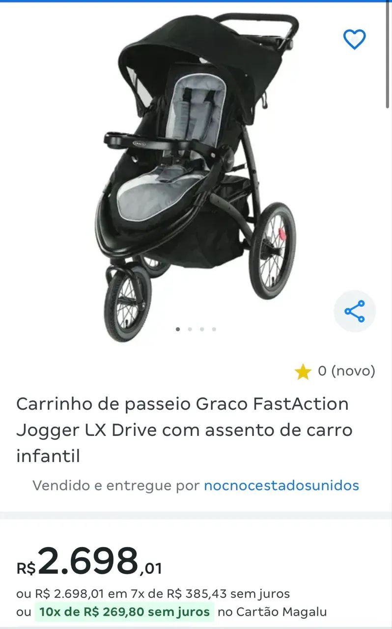 Carrinho de passeio 3 rodas  - Foto 6