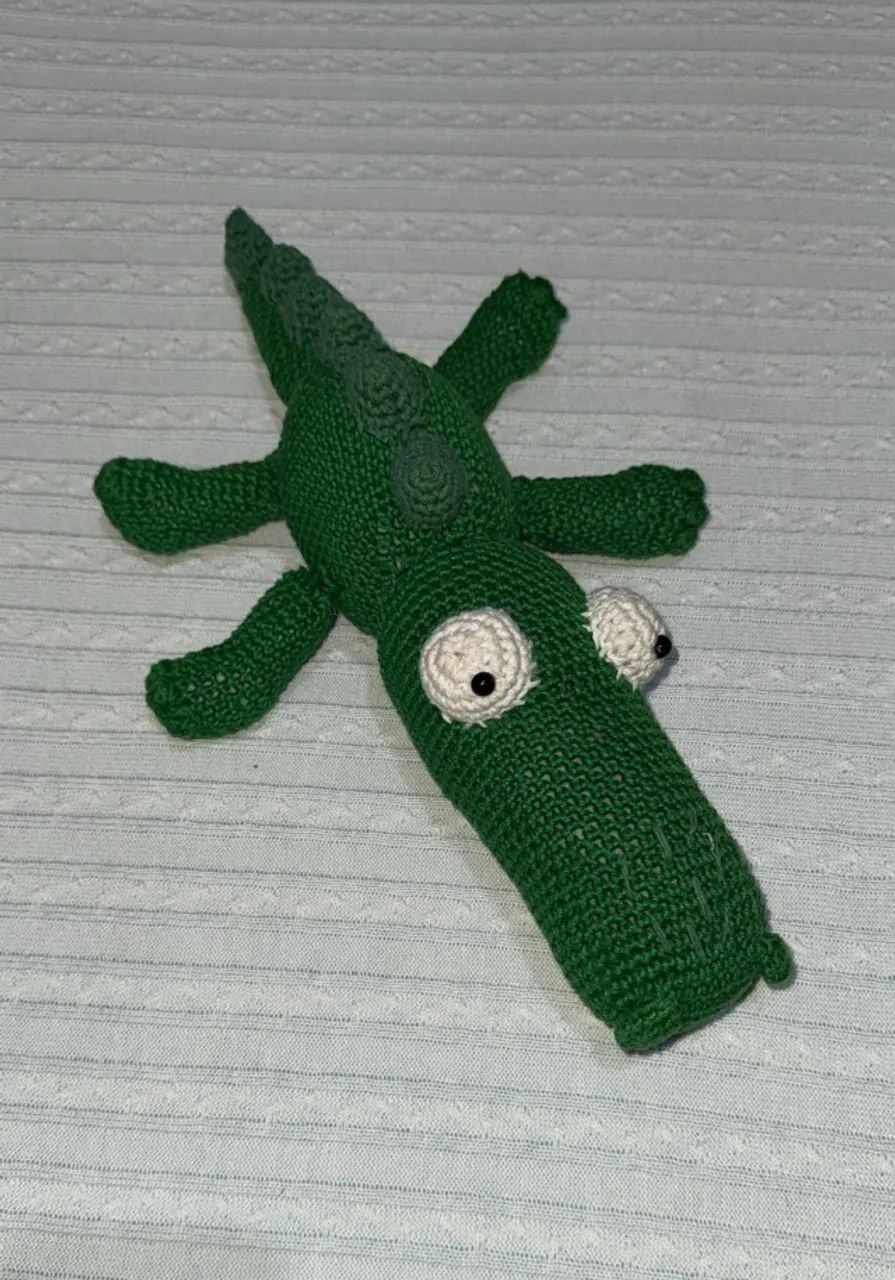 Amigurumi Jacaré Em Croche 