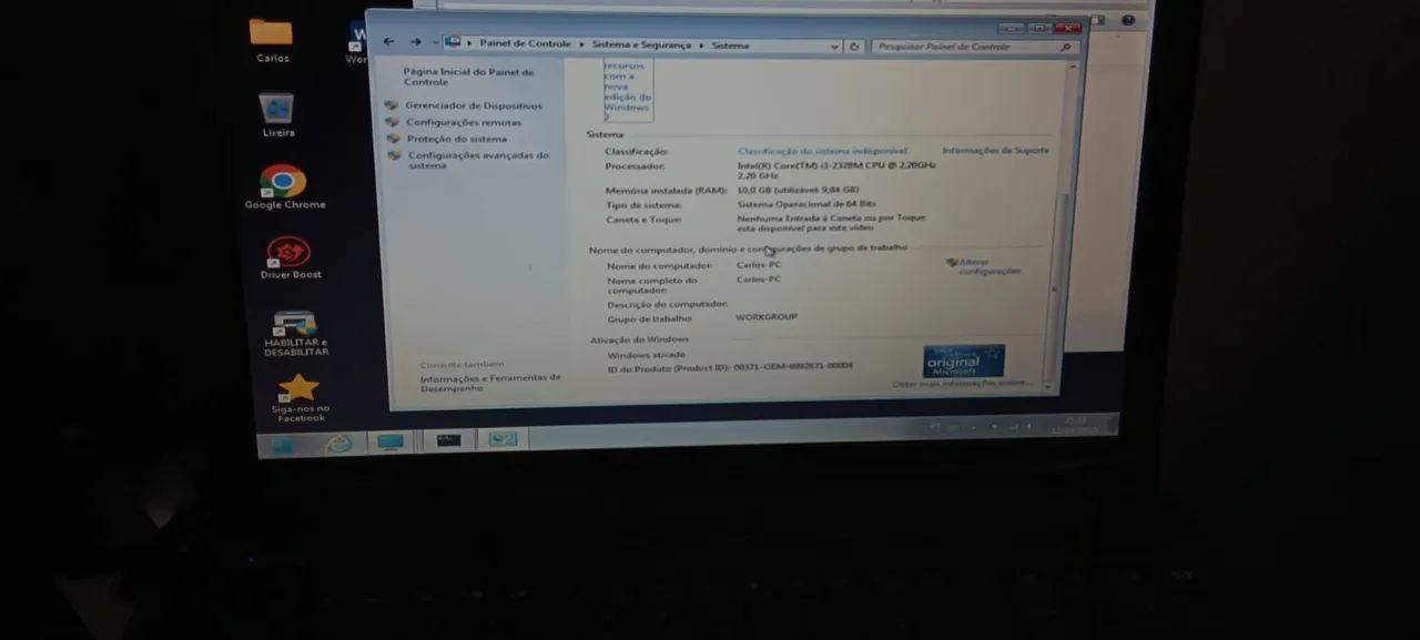 NOTEBOOK GATEWAY I3 2328M 10GB RAM - Foto 2