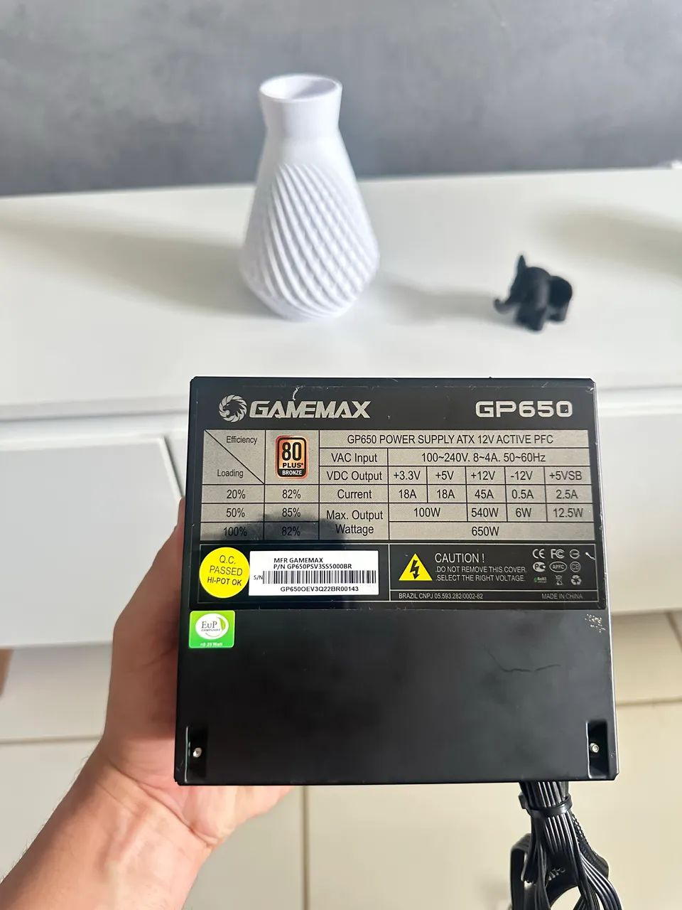 Fonte Gamemax GP 650W 80 Plus Bronze