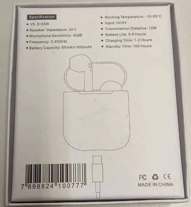 Fone de Ouvido Bluetooth I7S UPGRADED 5.0 - Foto 2