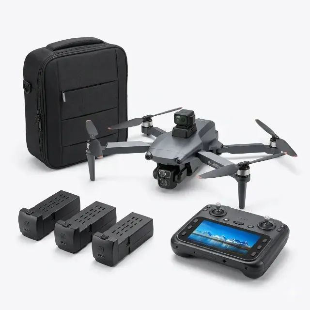 Drone Profissional L6001 Pro 4K ? Controle com Tela HD + 3 Baterias + GPS