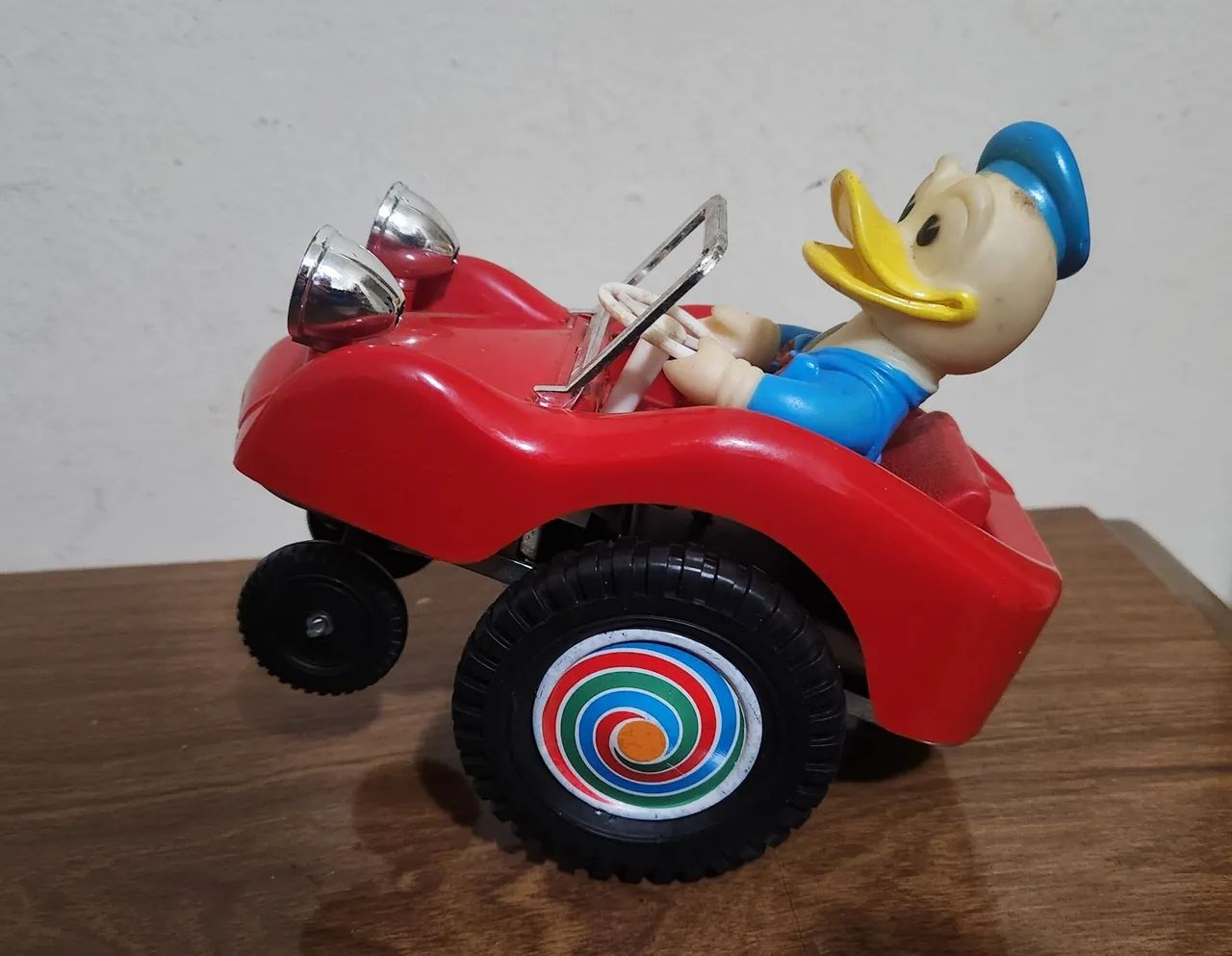 Carrinho Buggy Móvel Pato Donald Estrela Anos 80