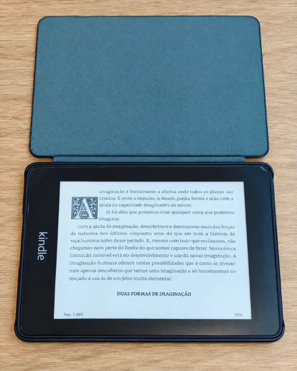Leitor Digital Kindle Paperwhite 10ª Geração com Capa de proteção + película - Foto 2