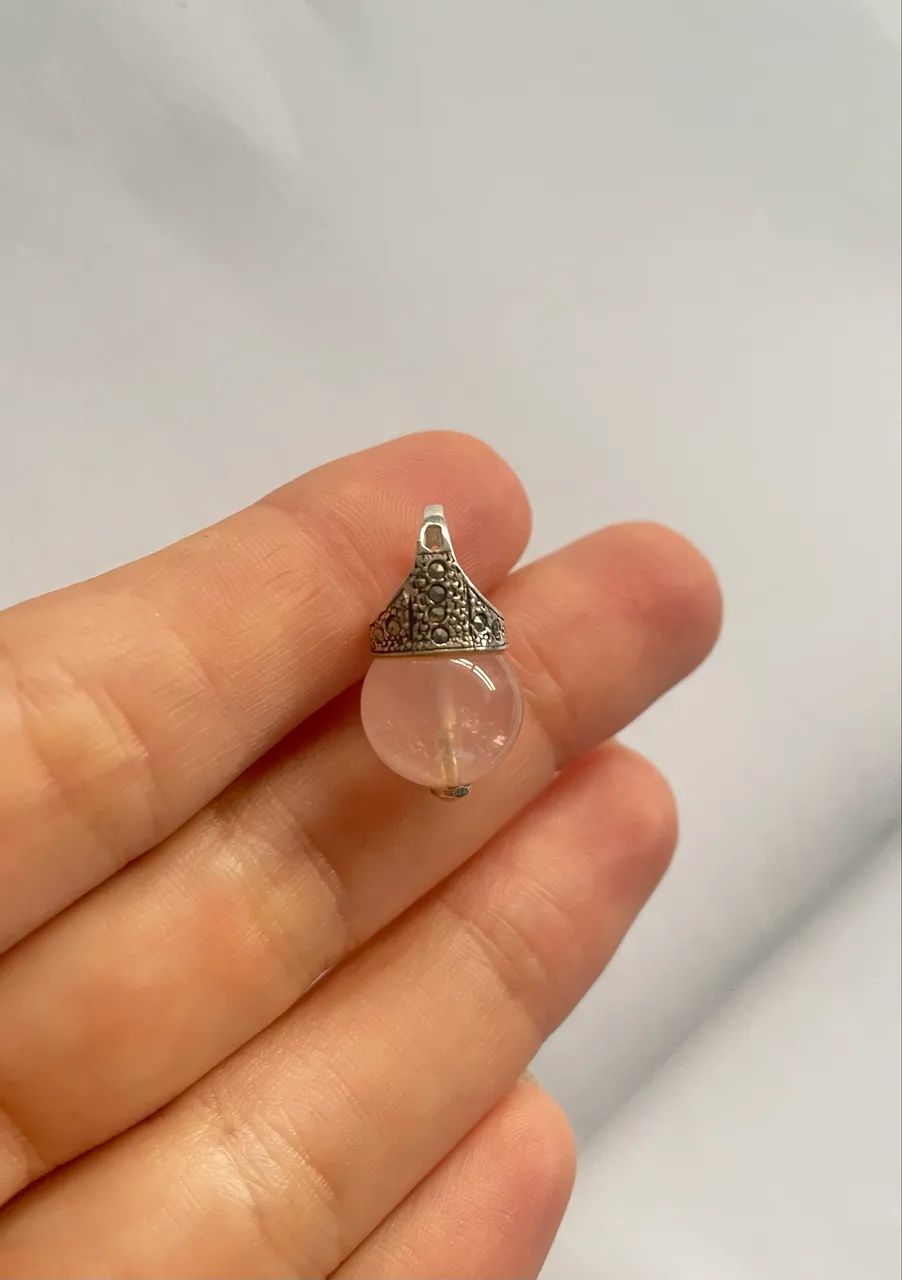 Jóia em prata 950 com pedra natural  - Foto 3