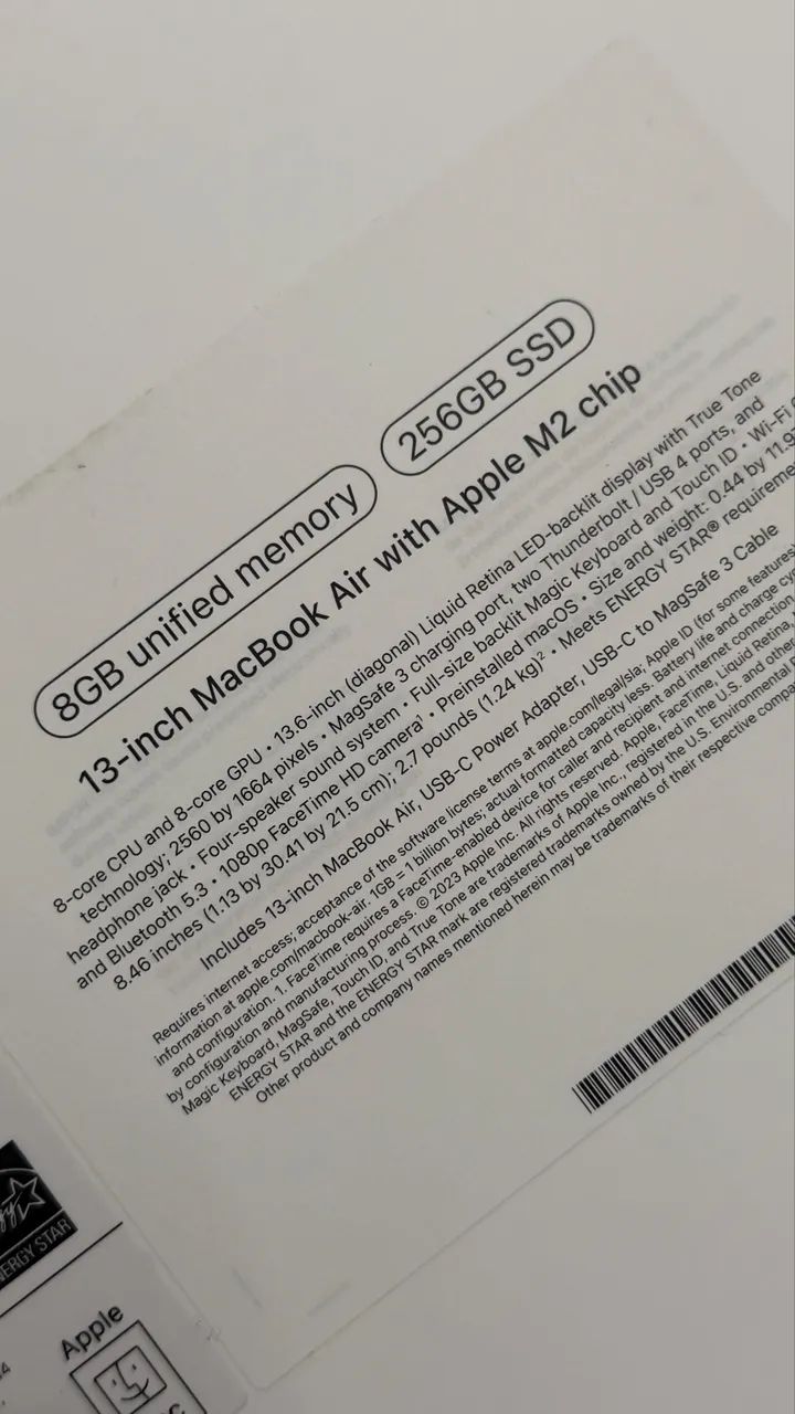MacBook Air 13,6? com chip M2, 8 GB de memória e SSD de 256 GB - Foto 3