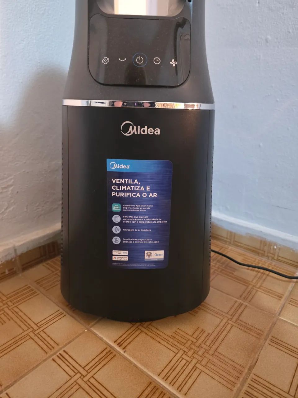 Ventilador e purificador de ar Midea Smart