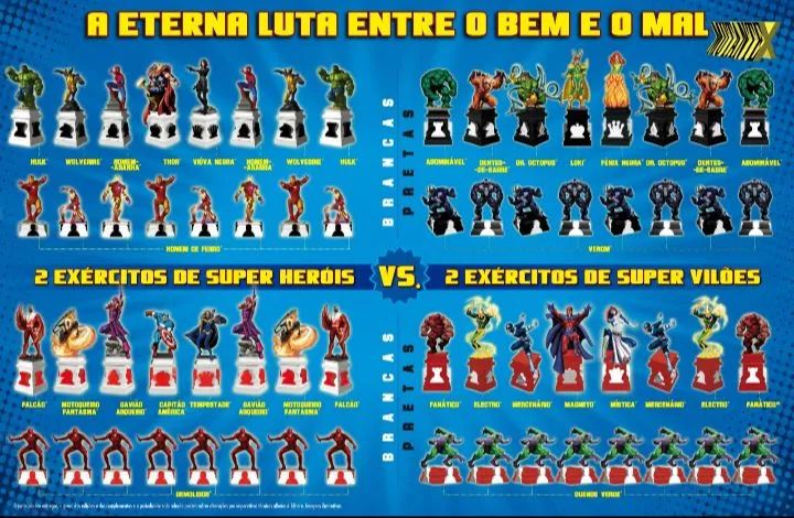 Xadrez Marvel original planeta deAgostine completo!**** - Foto 3