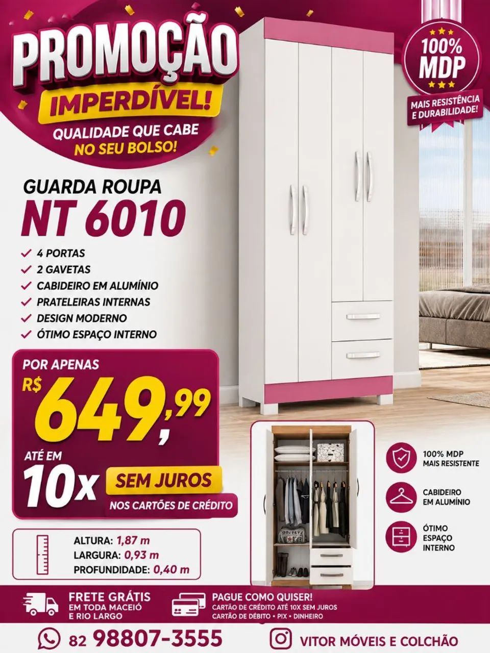 OFERTAS ROUPEIRO NT 6010  - Foto 2