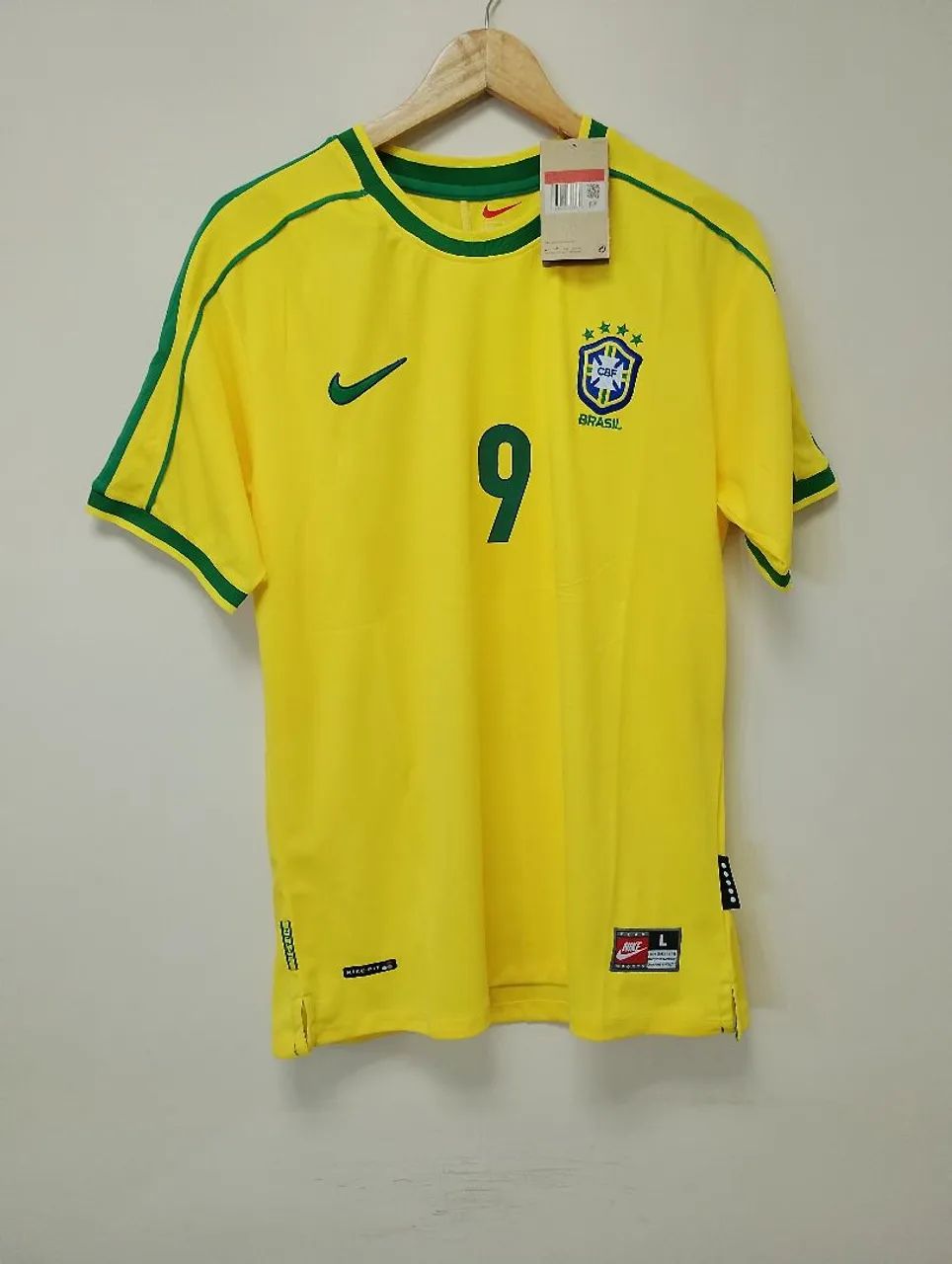 Camisa Brasil 1998 Ronaldo 9 