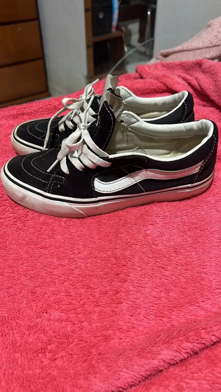 TÊNIS VANS SK8 LOW PRETO/BRANCO - Foto 2