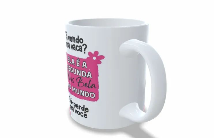 Caneca Personalizada - Tema Vaquinha querida 270° - Foto 3