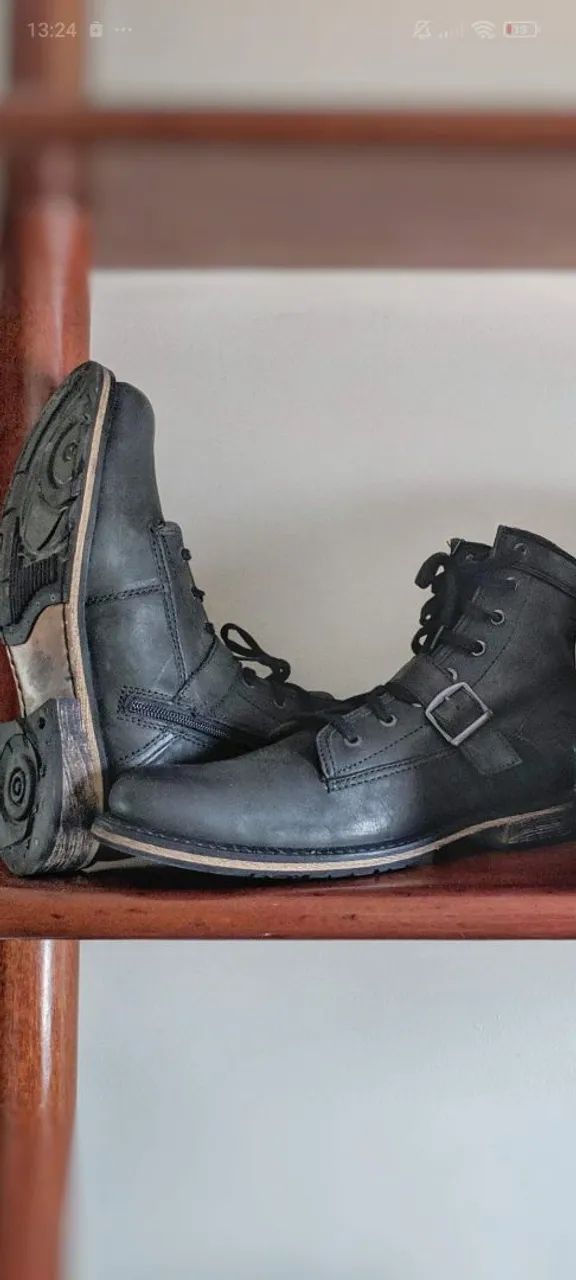 Bota de couro Harley-Davidson masc