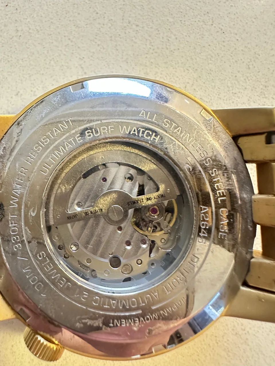 Relógio rip curl dourado automático  - Foto 2