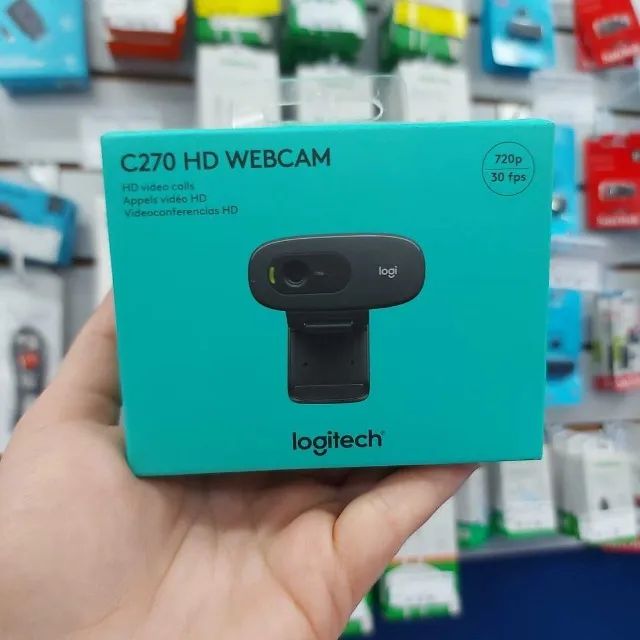 Webcam Logitech C270 Videochamada HD Lacrado - Foto 2